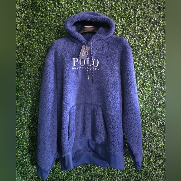 Polo by Ralph Lauren Men's Blue Fleece Hoodie Size XL/TG - Picture 1 of 5